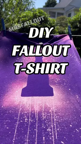A post by @mrs.fallout on TikTok caption: DIY FALLOUT NUKA COLA T-SHIRT CRAFT #Crafting #fallout #mrsfallout #fallouttok 