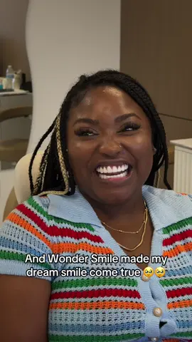 A post by @wondersmiledentalcenter on TikTok caption: “I dreamed it… and Wonder Smile made it real ✨” My dream smile, finally mine. 📲 561 668 5094 #porcelainveneers #veneersjourney #chicagoveneers #bestdentalclinic #miamiveneers #smiledesign #cosmeticdentist #hollywoodsmile #VeneersTransformation #composite #compositeveneers #smiletransformation 