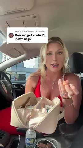 A post by @ladyaguilera2.0 on TikTok caption: Replying to @MARINA what’s in my bag #fyp #fypシ 