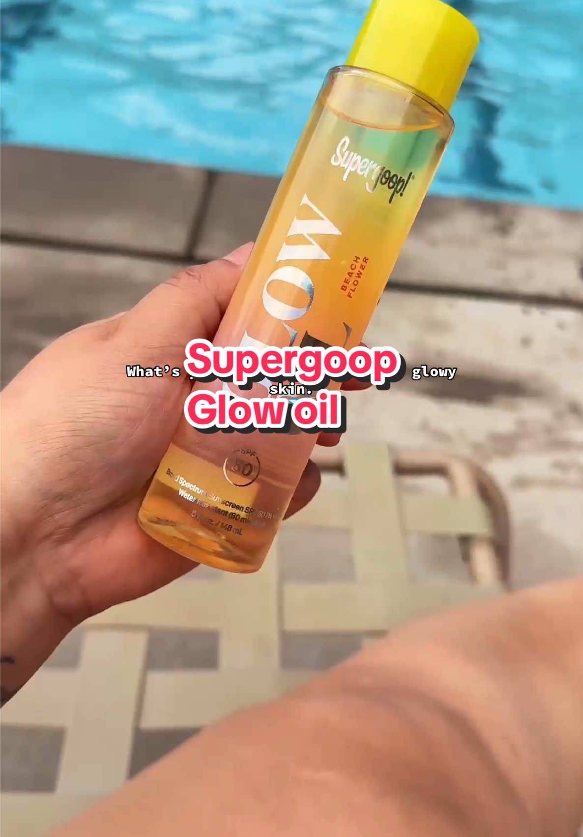 A post by @nanzie_peachez on TikTok caption: The secret to the summer glow ☀️😎 @Supergoop #summertips #sunmerglow #supergoop 