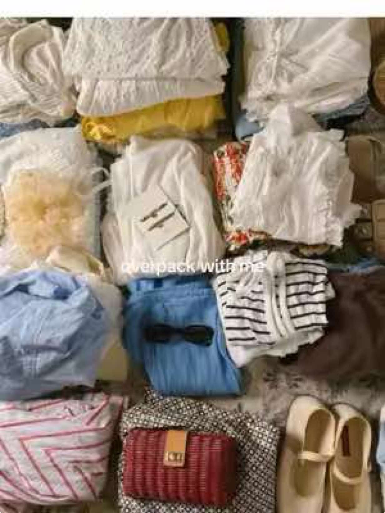 A post by @emilyfranciswheaton on TikTok caption: me when tyler weighed my suitcase 👁️🫦👁️ IB: @Clara Peirce  #packwithme #packingvlog #packingtips #eurosummer #summervibes @away @Dagne Dover @Weezie @Crown Affair @hanni smooth @Left On Friday @FRĒDA SALVADOR 