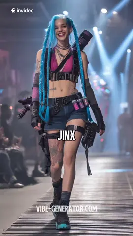 A post by @vibegenerator on TikTok caption: League of Legends Champions on the Fashion Runway – Mundo, Jinx, Vayne & More! Order best-selling ads for your business or a personalized video featuring your face at VibeGenerator.ai. We create all kinds of videos, from clips and trailers to personalized video gifts featuring your face. Access AI video guides, some of my prompts, and exclusive extra content by visiting our Patreon: patreon.com/Vibe_Generator #mundo #jinx #vayne #leagueoflegends #lolchampions #fashionrunway #Gaming #style #invideoai