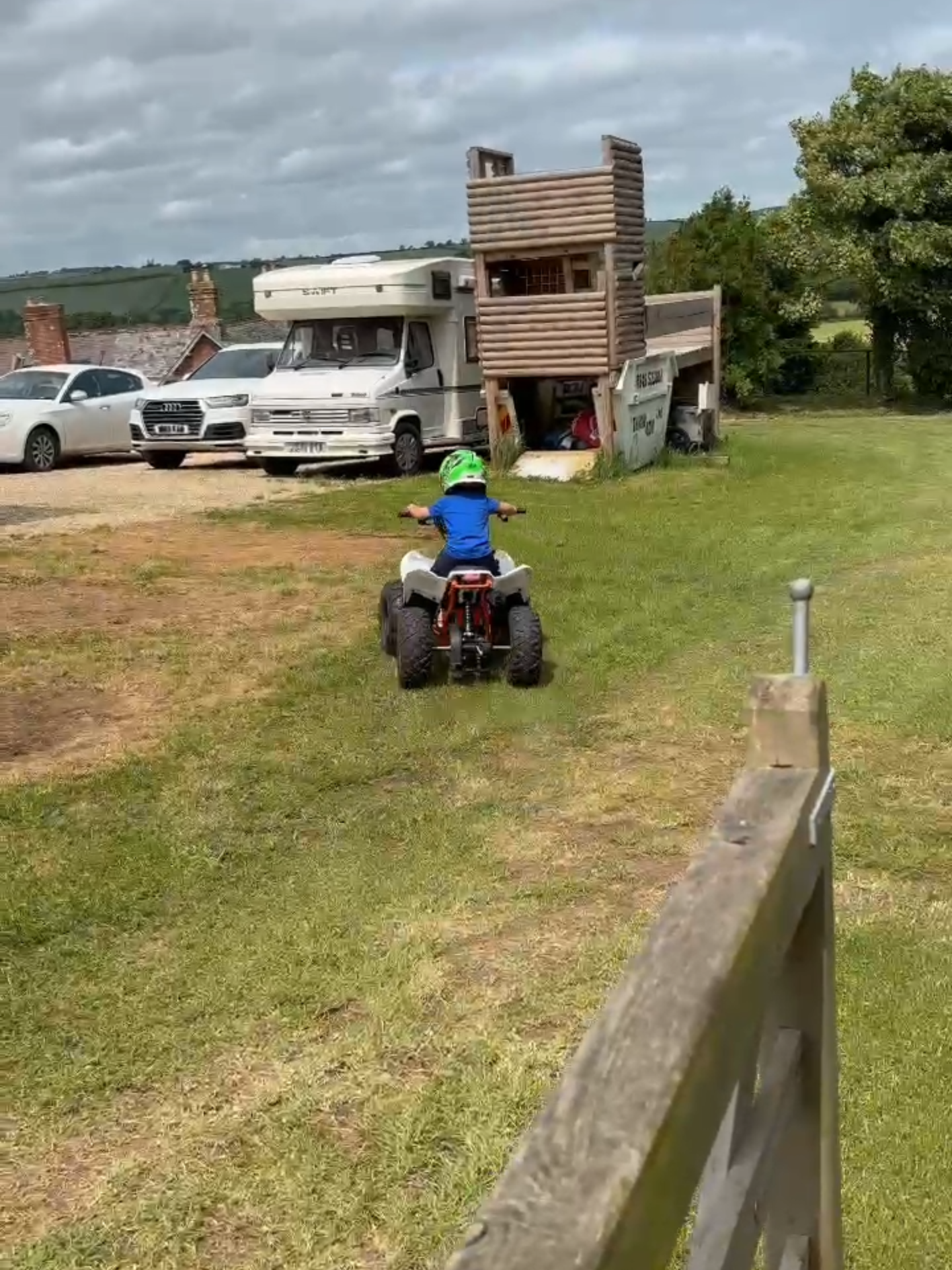 A post by @thesmithyfamily on TikTok caption: They see me rollin - Look at him go #teamsmithy