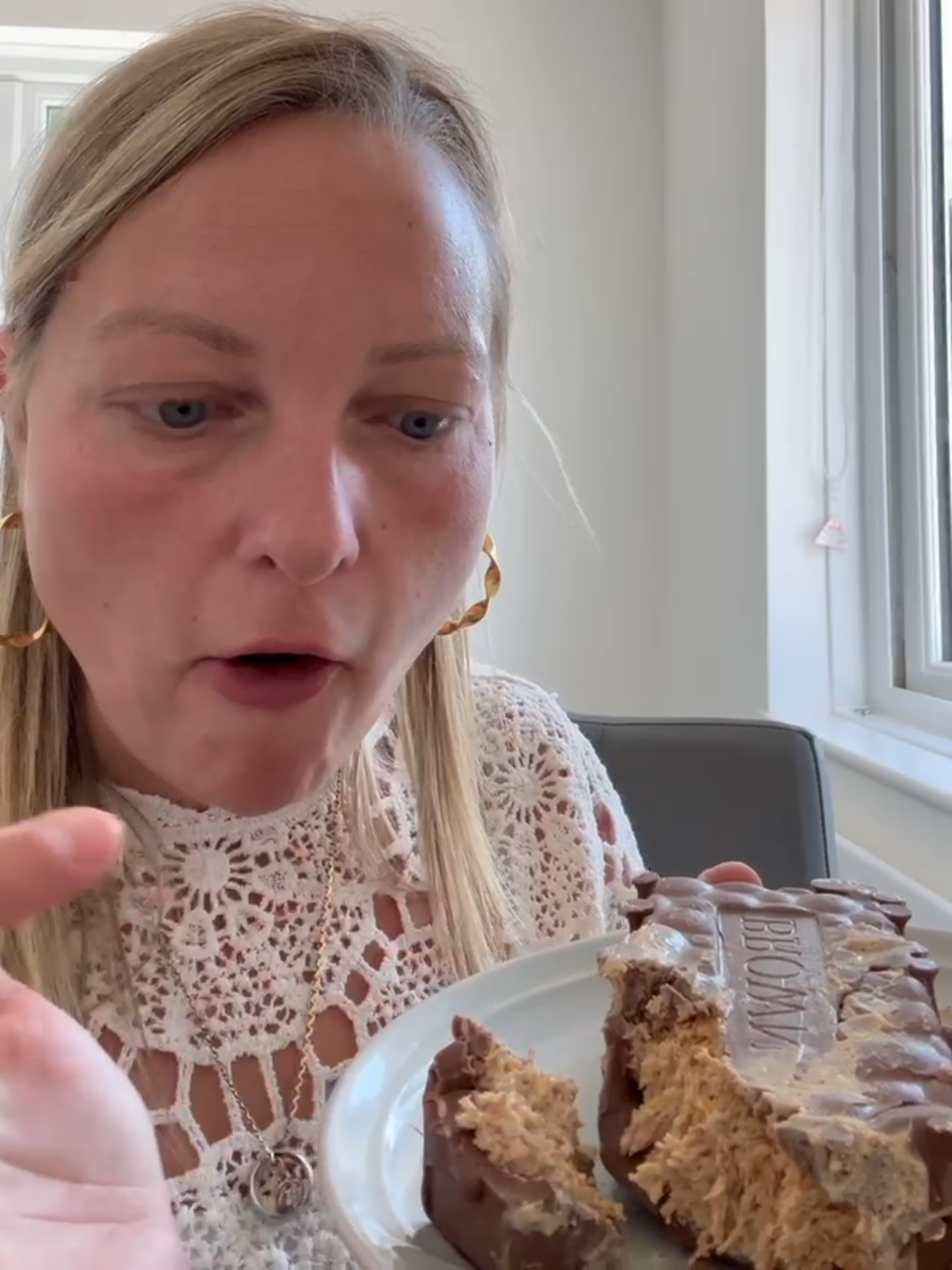 A post by @thesmithyfamily on TikTok caption: Dubai chocolate with meets Kinder Brueno