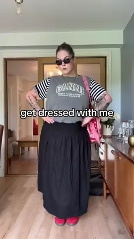 A post by @poppyadams92 on TikTok caption: the @Marks & Spencer skirt you can build any outfit around 🫶✨ #plussizestyle #plussizefashion #plussizegrwm #marksandspencer #ganni #damsonmadder #plussizetiktok 