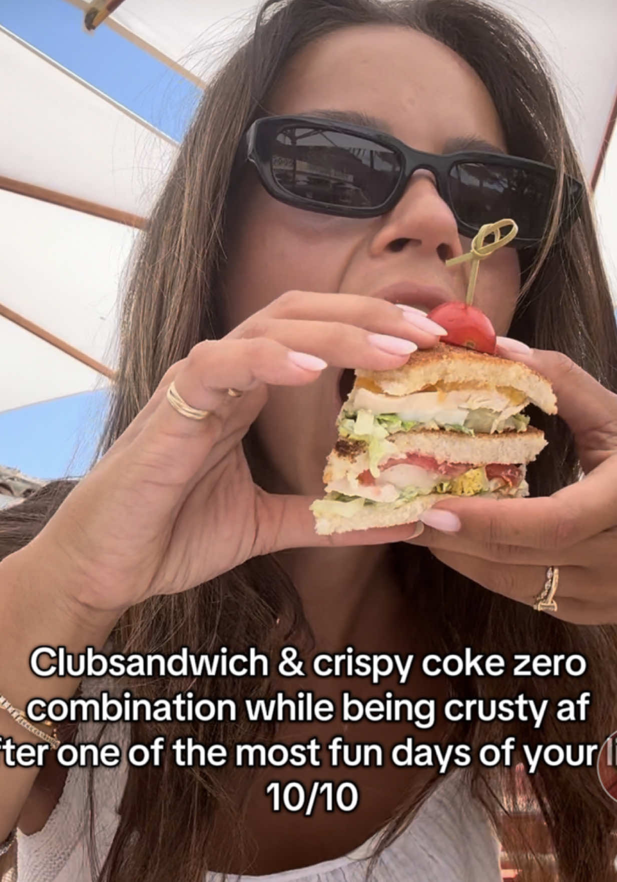 A post by @monicageuze on TikTok caption: Brushed my hair with an invisible brush btw