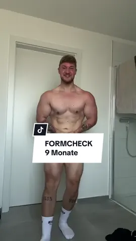 A post by @flowiehe on TikTok caption: Was sagt ihr?💪🏼 Jetzt nochmal 2 Wochen mit 1.800 Kcal! Let’s goooo👊🏼 #formcheck #real #fitness #gym #abnehmen #motivation 
