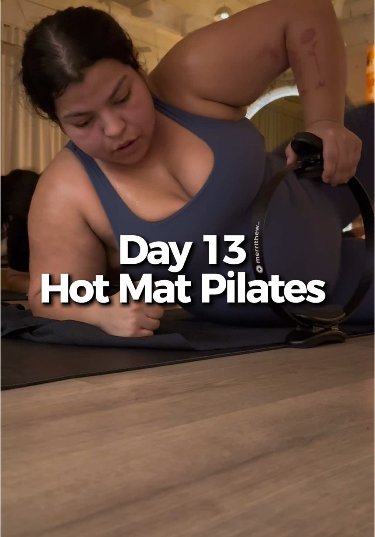 A post by @lizsmiles1 on TikTok caption: Pilates class | #pilates #workout #workoutroutine 