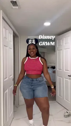 A post by @badbrownskinnn on TikTok caption: I’ve been having a ball at @Disney Parks but honeyyy this Florida humidity is disrespectful 😭 #disneyootd #disneyworld 