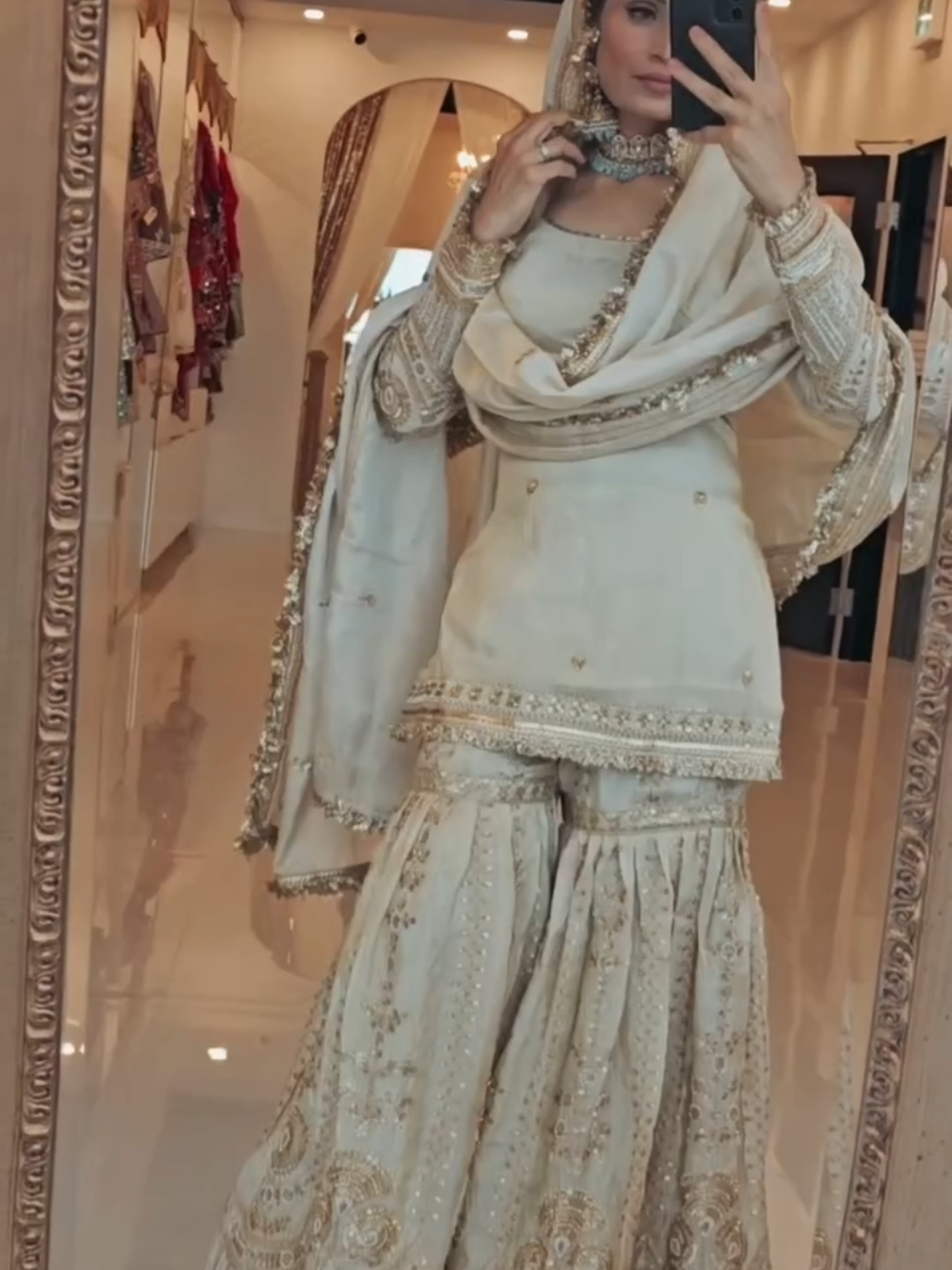 A post by @uksuits__collections1 on TikTok caption: #punjabisuit #partywear #shopping #pakistanifashion #boutiqueclothing 