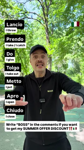 A post by @theitalianlanguageboss on TikTok caption: Email me to get my limited SUMMER OFFER DISCOUNT‼️ Boss@theitalianboss.com 