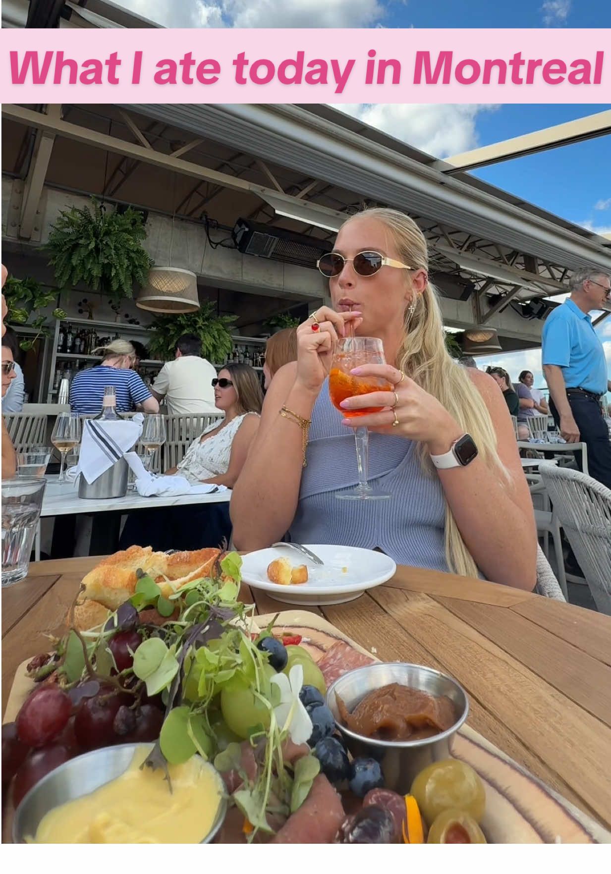 A post by @bethannebrice on TikTok caption: Needless to say this day of eats fully made up for the first day😂 & yes I burned 3,000 calories so an appetite was WORKED UP #fulldayofeating #whatiateinMontreal #eatingvlog #Montrealfood #foodtiktok 