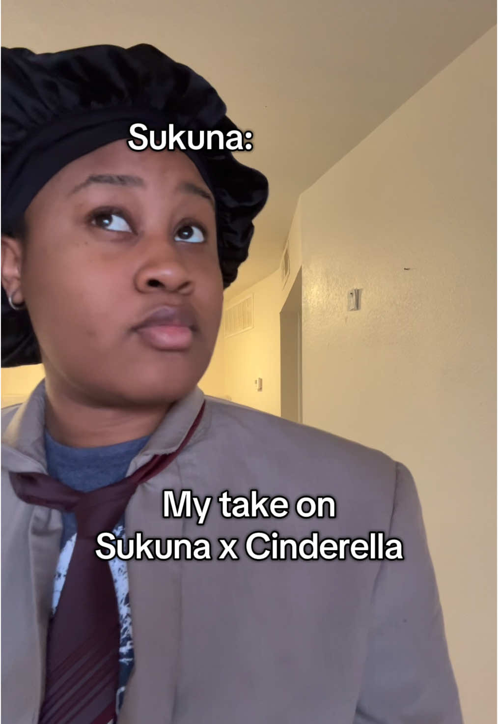 A post by @trintheweirdo on TikTok caption: So what do you guys think //follow my personal @Trinity 🫧 #jjk #jujustukaisen #sukunaryomen #cinderella #anime 