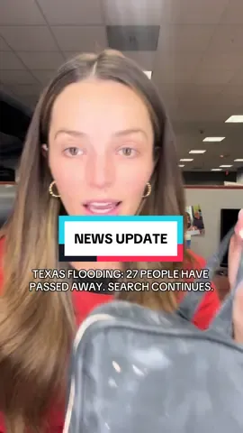 A post by @carolineontv on TikTok caption: This is so sad. Please keep Central TX in your prayers. @FOX 26 Houston for updates. #texas #flood #news #grwm #CapCut 