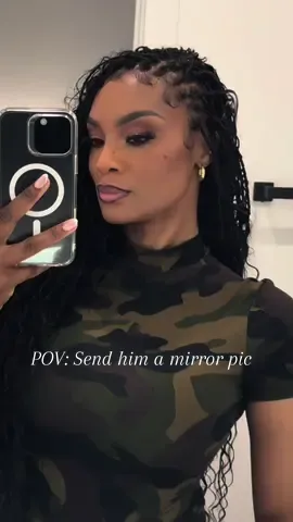 A post by @ardiej83 on TikTok caption: They love mirror pix❤️ #selfie #blackgirlmagic #fyp 