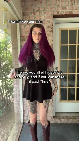 A post by @miss.spider.legs on TikTok caption: If you can steal him you can have him but he’s not going anywhere. #spiderlegs #yallternative #inkedup #relationshipgoals #fypシ #50bands #foryou #relatable #trending #viral 