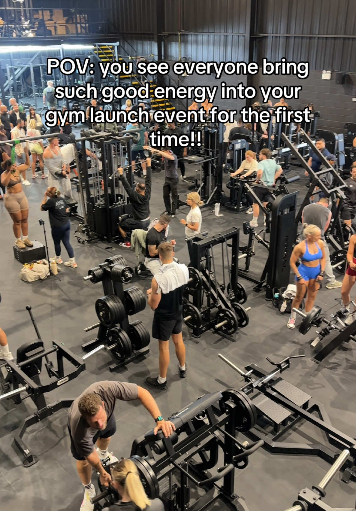 A post by @lisafiitt on TikTok caption: The energy was unmatched! The community we build here is going to be special 🫶🏼 @KultureTrainingClub #gymtok #gym 