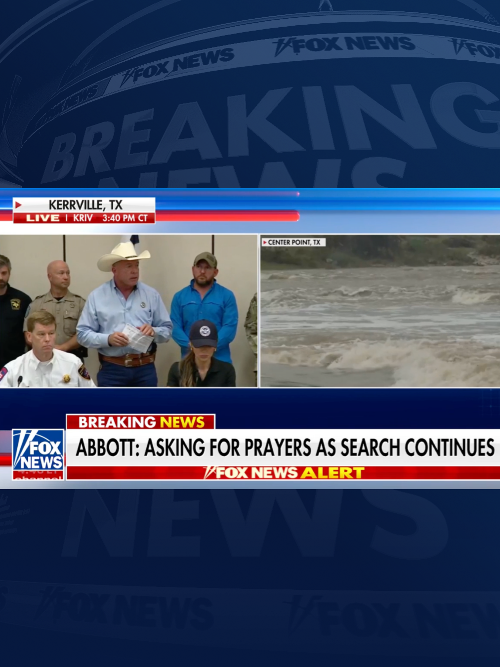 A post by @foxnews on TikTok caption: At least 32 people have died, including 18 adults and 14 children, in Texas flooding, officials say.