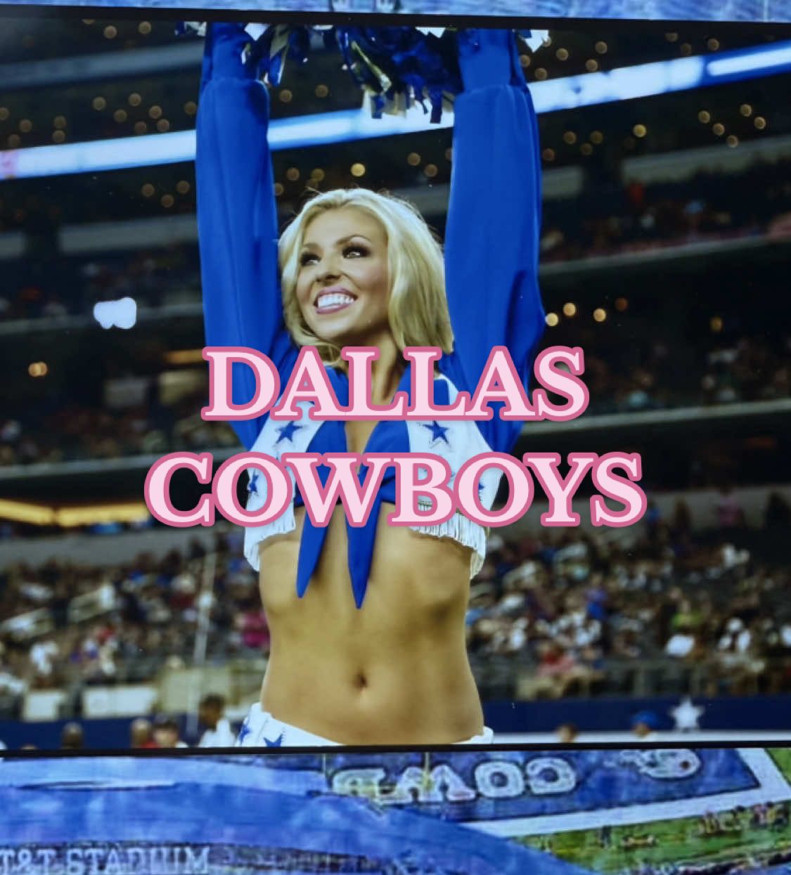 A post by @victoriakalina5678 on TikTok caption: Why would I want to?? 💙🏈⭐️ #dancer #fyp #trend #americassweethearts #nflcheerleader #prodance #dallascowboys #dcc #cowboysnation 