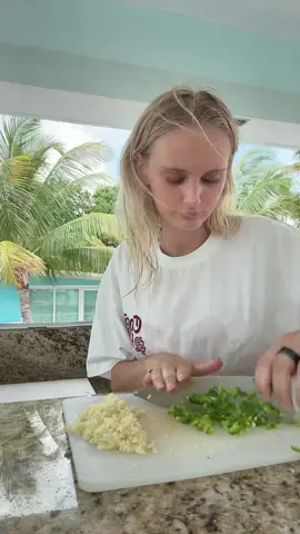 A post by @tinekeyounger on TikTok caption: Cooking surf n turf on vacation 🦞 🥩 