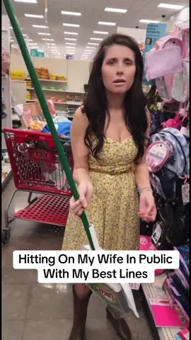 A post by @thugmomog on TikTok caption: I will always flirt with this woman 😂 #couples #prank #fypシ #relationships #fyp #jokes #flirt #pickupline #marriage 