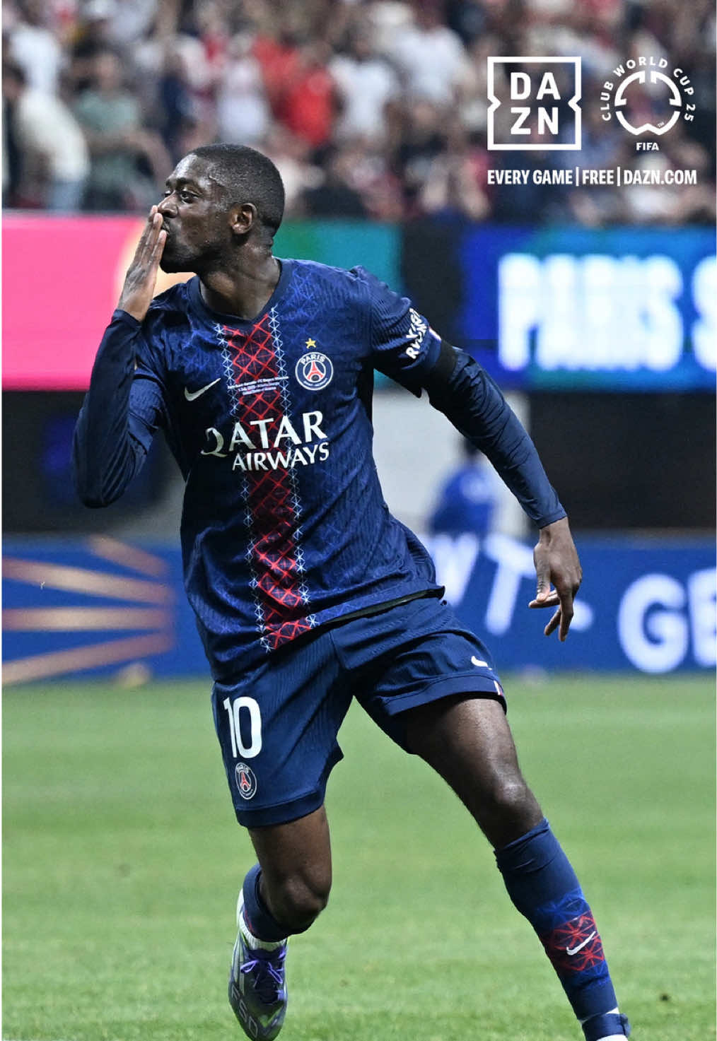 A post by @fifaclubworldcup on TikTok caption: Hakimi & Dembélé 🤩 #FIFACWC 