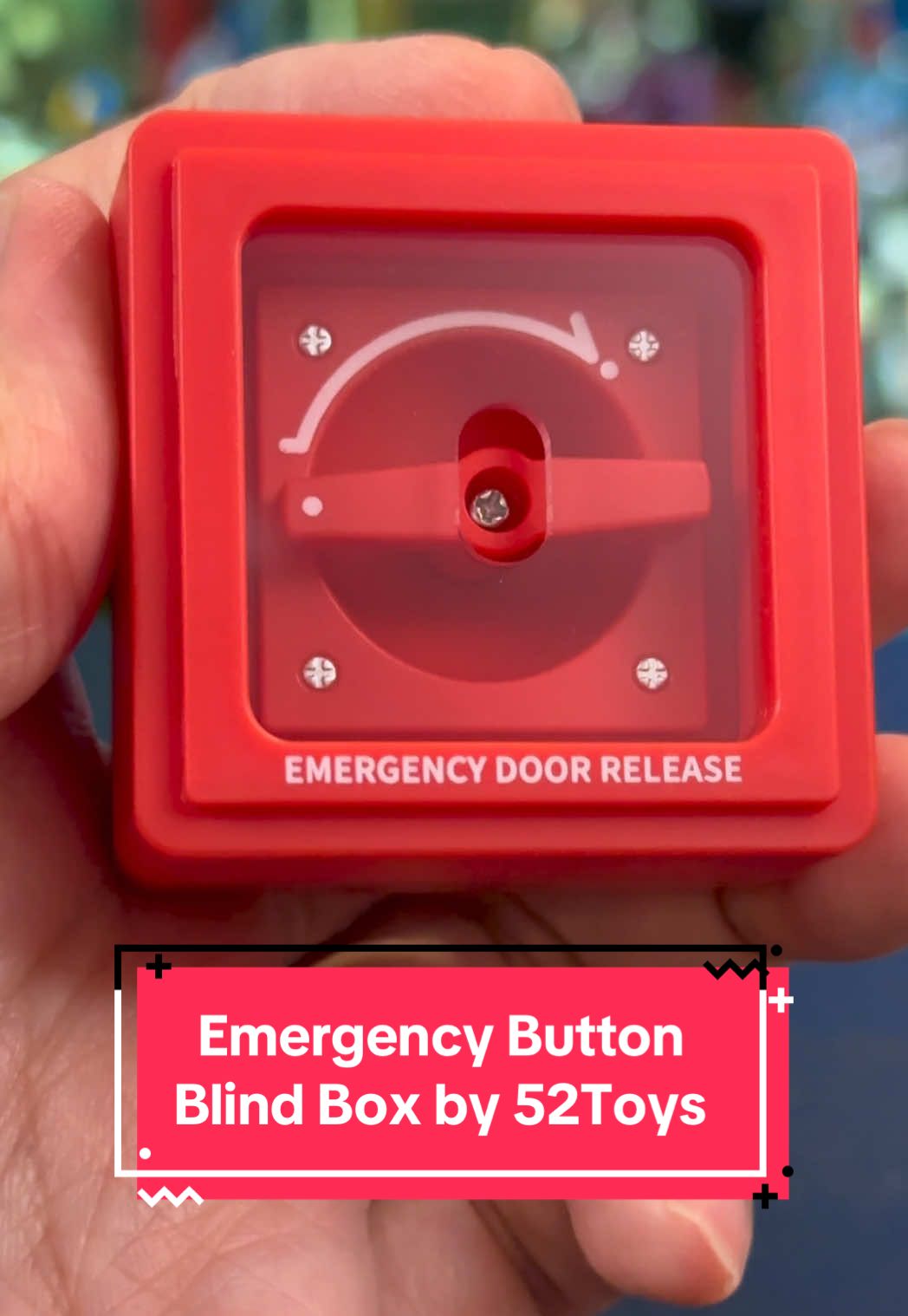 A post by @geekculture on TikTok caption: This QueSera Emergency Button Blind Box Series by 52Toys is both random and awesome at the same time. #52Toys #QueSera #BlindBox #Emergency #Alarm #WhatToBuy #Geek #fyp #fypシ 