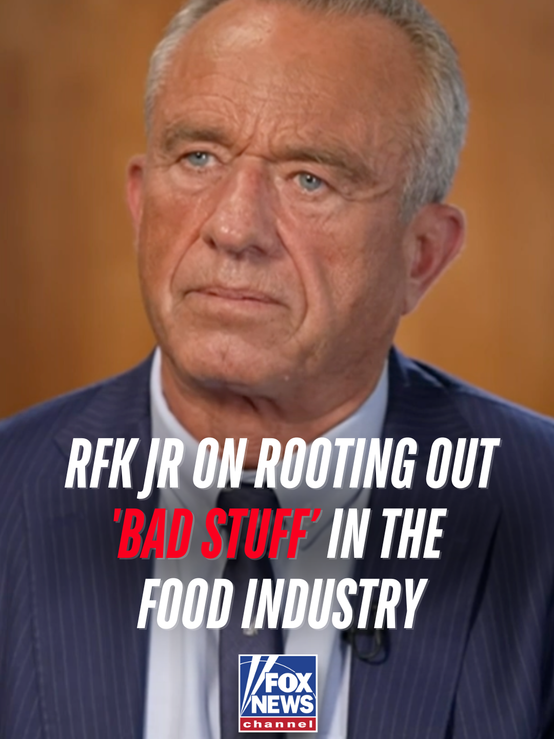 A post by @foxnews on TikTok caption: Robert F. Kennedy. Jr to Lara Trump: "Some of the really bad stuff, we're just going to tell the [food] industry, we don't want you using this anymore."