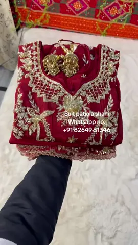A post by @suit_patiala_shahi on TikTok caption: WhatsApp no.:- +91 82649-51346 #suit_patiala_shahi #punjabisuits #boutiquesuits #boutiquestiching #canadaboutique #weddingsuits #torontowedding #canadasuits #trendingpunjabisuits #newpunjabisuits  #punjabwedding  #usaweddings #ontario #brampton #bramptonweddingshoot