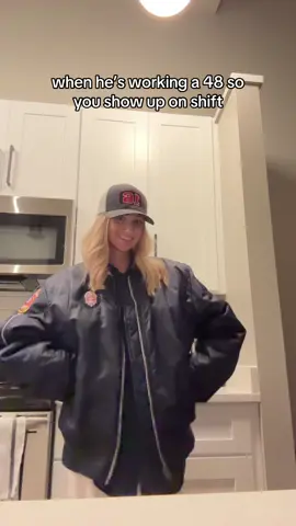 A post by @sierra_stone98 on TikTok caption: Too bored in this apartment, this was all the gear I could find! 😂 48s make me crazy! #firstresponders #fyp #paramedic #firefighter 