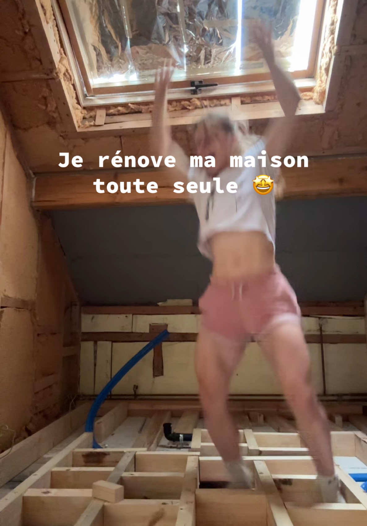 A post by @alinedessine on TikTok caption: Supplément pas de salle de bain en pleine canicule 🥰