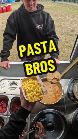 A post by @thespudbrothers on TikTok caption: He got EVERYTHING on his PASTA at @The Pasta Rig 🍝
