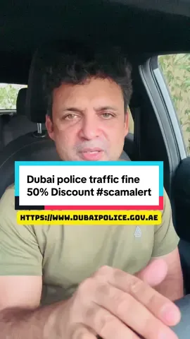 A post by @rjfazlu on TikTok caption: ദുബൈ പോലീസിന്റെ ട്രാഫിക് ഫൈൻ ഡിസ്കൗണ്ട് എന്ന പേരിലും വൻ ഓൺലൈൻ തട്ടിപ്പ്, പലർക്കും പൈസ പോയി. ശ്രദ്ധിക്കുക ‼️  Online scam in the name of Dubai Police’s traffic fine discount, many people lost money. Be careful ‼️ #scamalert #scamalert🚨 #scammer #rjfazlu #fazluhit967 #dubai #fazluexplains #fazluvideo #fazludubai #uae #dubaipolice