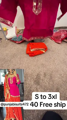 A post by @punjabisuit472 on TikTok caption: #punjabisuits472 
