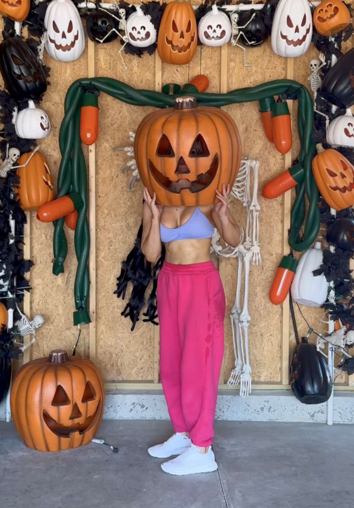 A post by @melissa_fakler on TikTok caption: Garage reset + organizing all the Halloween and Christmas madness 😅🧹🎃 #garagecleanout #cleanwithme #cleaning #asmr #asmrsounds #motivation #vlog #organizedhome #cleaningmotivation #reset  @The Home Depot 