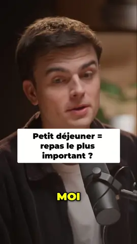 A post by @dr.jimmy.mohamed on TikTok caption: Petit-déjeuner, repas le plus important ? Extrait de l'interview avec @hugodecrypte à propos du petit déjeuner. Format long à retrouver sur sa chaine Youtube