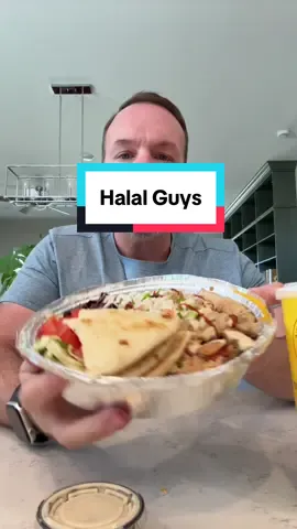 A post by @anidaslajaunie on TikTok caption: A perfect lunch #halalguys #halalfood #mukbang #eatwithme 