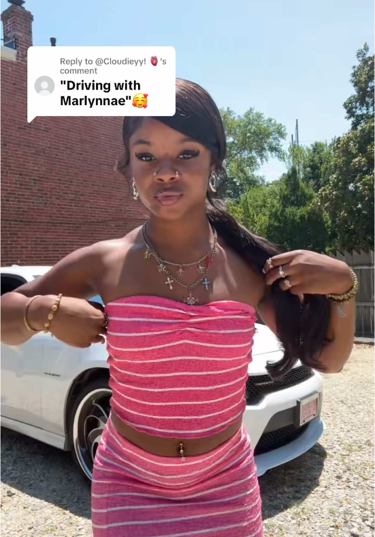 A post by @xxpushinpretty on TikTok caption: Replying to @@Cloudieyy! 🫀 🚗 #fyp #carsoftiktok 