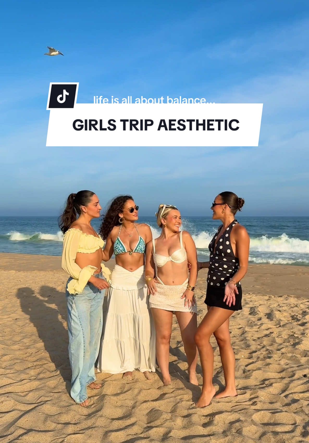 A post by @revolve on TikTok caption: The kind of trip that lives in your camera roll & your head for weeks after 🎞️ Tag your besties to plan your next girls trip in the comments below #REVOLVEsummer  @Madison Pettis @Emma Rose Léger @torriwebster  #revolve #revolvesummer #revolvehamptons #girlstrip #girlsgetaway #summervacation #hamptons #eastcoastsummer #foryou #fyp 