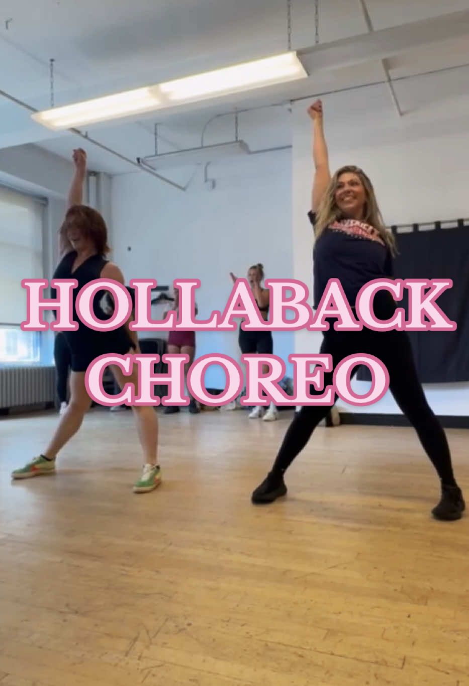 A post by @victoriakalina5678 on TikTok caption: The energy in today’s class was INSANE!! HOLLLLAAA🤩🫶🏼🩷🕺🪩 #dancer #fyp #prodance #nyc #dance #choreography #danceteacher #hollabackgirl 