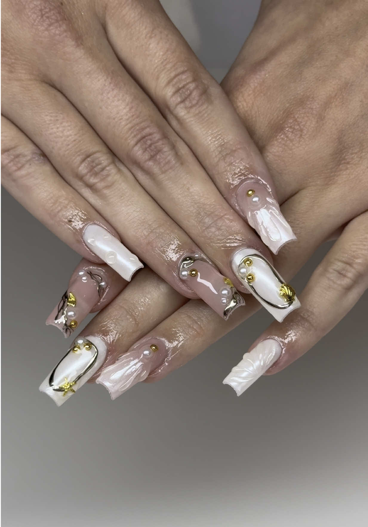 A post by @lilversachi on TikTok caption: A huge shoutout to @Skyy.nails for getting me vacation ready 🤍 #foryou #fy #fyp #viral #nail #nailtok 