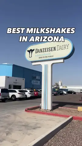 A post by @hungryhotline on TikTok caption: BEST MILKSHAKES IN ARIZONA! 🥛🐄 When you pass by @danzeisendairy in Laveen, you would never guess that this spot is open to the public and home to some of the best milkshakes in AZ! So many fun treats here like their Stack Shake Flight, Ice Crema Nachos, Sasparilla Floats and so much more! You can even take home some farm fresh milk, limeade and cookie dough! Such a great spot- especially in the summer! Let us know if you check it out! 📍Danzeisen Dairy 6024 W Southern Ave Laveen, AZ  85339 #farmfresh #milkshake #crazyshakes #farmfreshmilk #blueberrymilk #bananamilk #icecreamnacho #float #sasparilla #danzeisendairy #arizona #azfood #reels