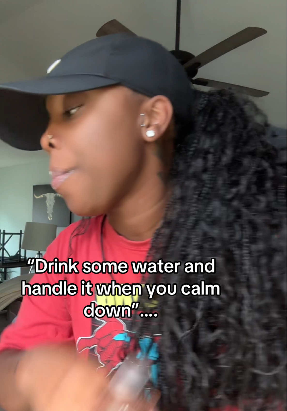 A post by @tekab0 on TikTok caption: Yeaaaa aiighttttt🤏🏾…..I got a ankle bitter for ya 👹 #fyp #mom #ryan #besties #lmao 