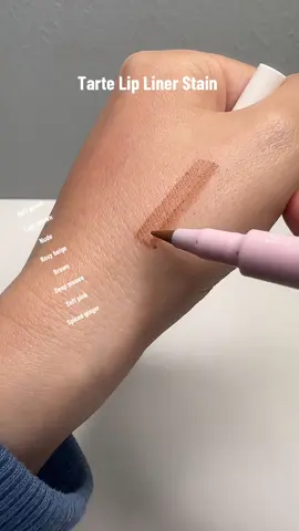 A post by @dailybeautyinspo on TikTok caption: One swipe = all day wear. No touch-ups needed. @tarte cosmetics #tarte #lipstain #liplinerstain #virallipstain #tiktokshop #tartecosmetics #ttsbeautybesties #tiktokmademebuyit #tiktokshopcreatorpicks #dealsforyoudays 
