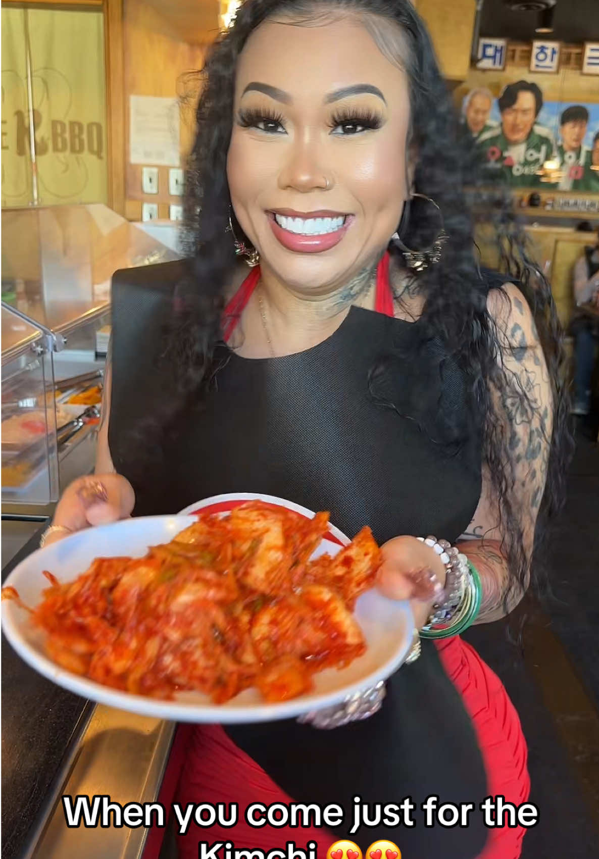 A post by @lovelymimi865 on TikTok caption: 16410 Twin Lakes Ave Ste J111 Marysville, Washington #koreanbbq #kimchi 