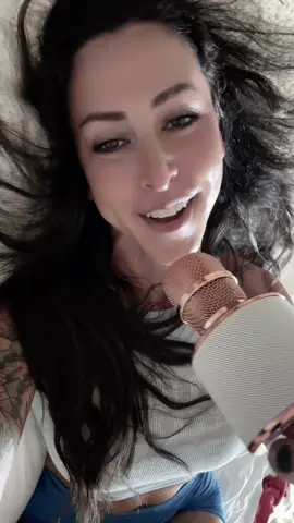 A post by @anitafitmomtv on TikTok caption: When they ask me why I wasn’t live today and I have to explain that I was too busy singing girly songs into a fake mic for no one most of the day… 😬 #girlythings #relatable #hehe 