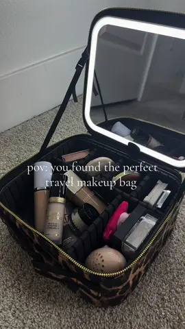 A post by @babessdreaa on TikTok caption: game changer !!!!! 🐆🖤 #fyp #fypシ #traveltips #makeupbag #foryou 