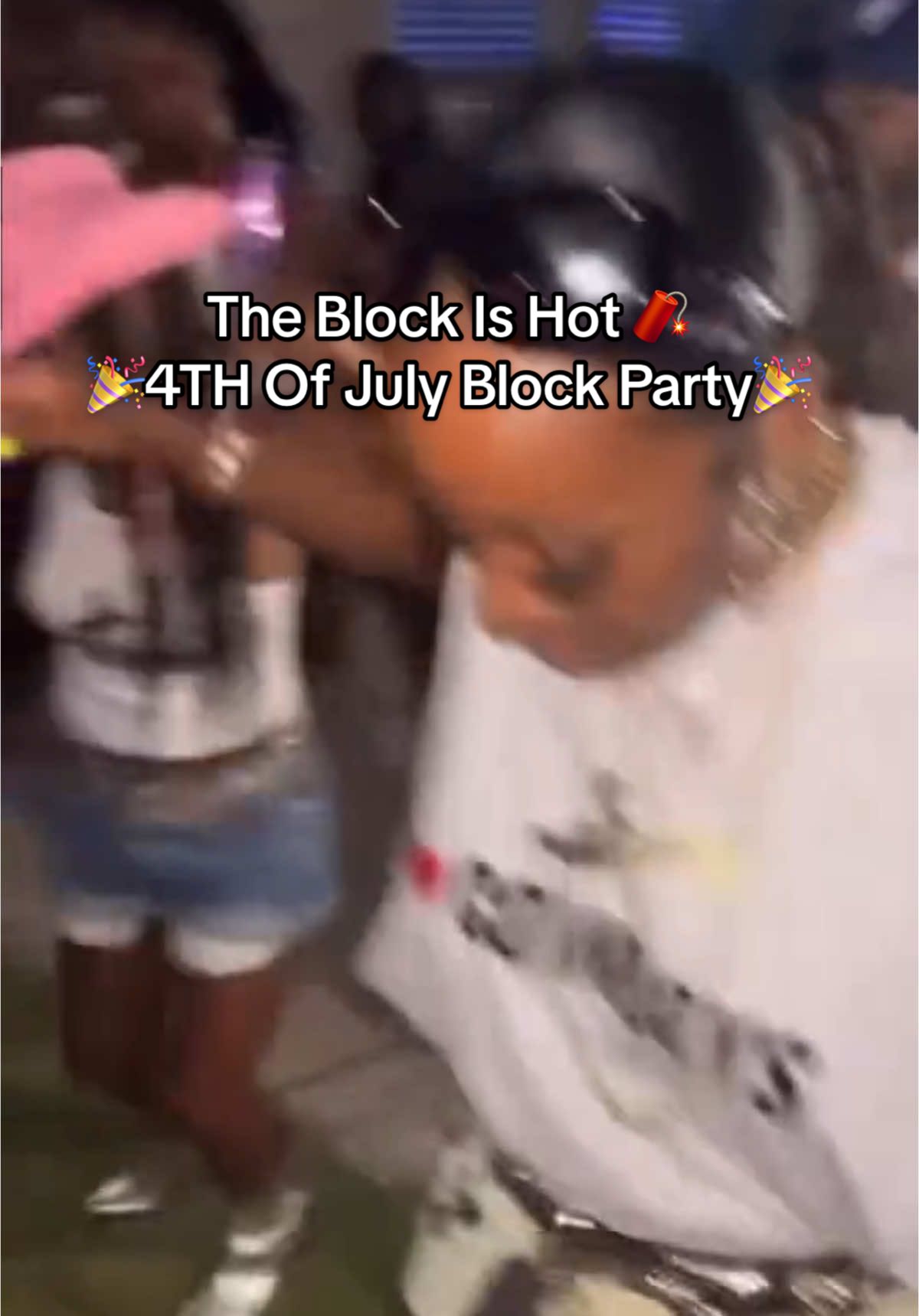 A post by @tooteezy on TikTok caption: Y’all Know We Always Do It Up 💙 #TSquad #vlog #4thofjuly #blockparty 