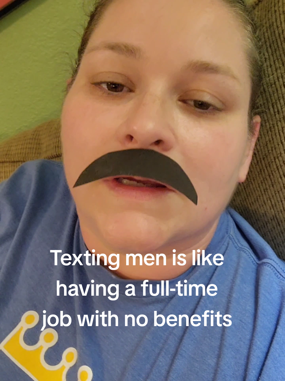 A post by @thedepressedceramicist on TikTok caption: Texting men be like... #dating #texting #textingmenbelike  #talkingstage #datinghumor