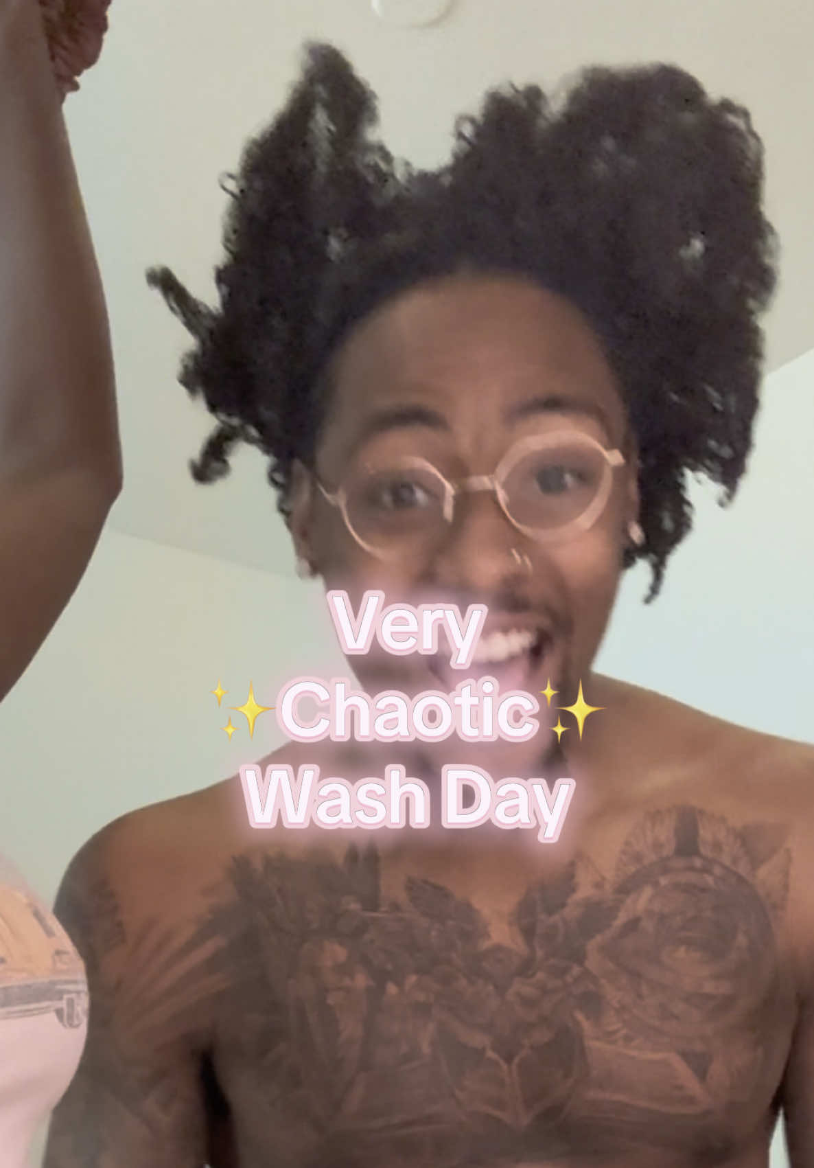 A post by @serenapagee on TikTok caption: okay next up is my hair😂😂😂